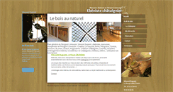 Desktop Screenshot of ebeniste-chataignier.com